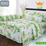 BỘ CHĂN RA GỐI EDENA COTTON IN ED434