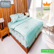 BỘ CHĂN RA GỐI EDENA COTTON SOLID ED334