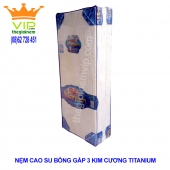 NỆM CAO SU BÔNG ÉP GẤP 3 KIM CƯƠNG TITANIUM